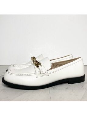 New! BP Blaire Faux Leather White Loafer 11M